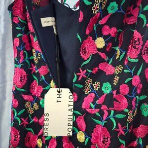 Dress the Population Embroidered Floral Dress